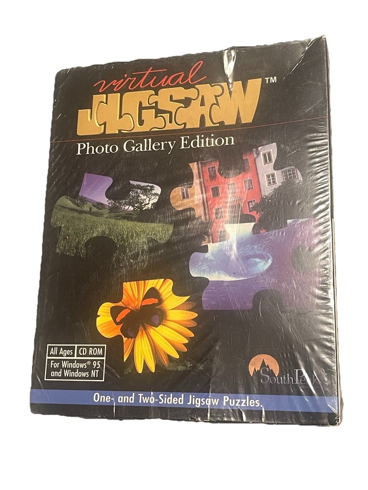 NEW Virtual Jigsaw MasterPieces Edition CD-ROM for PC Windows 95 / NT Southpeak