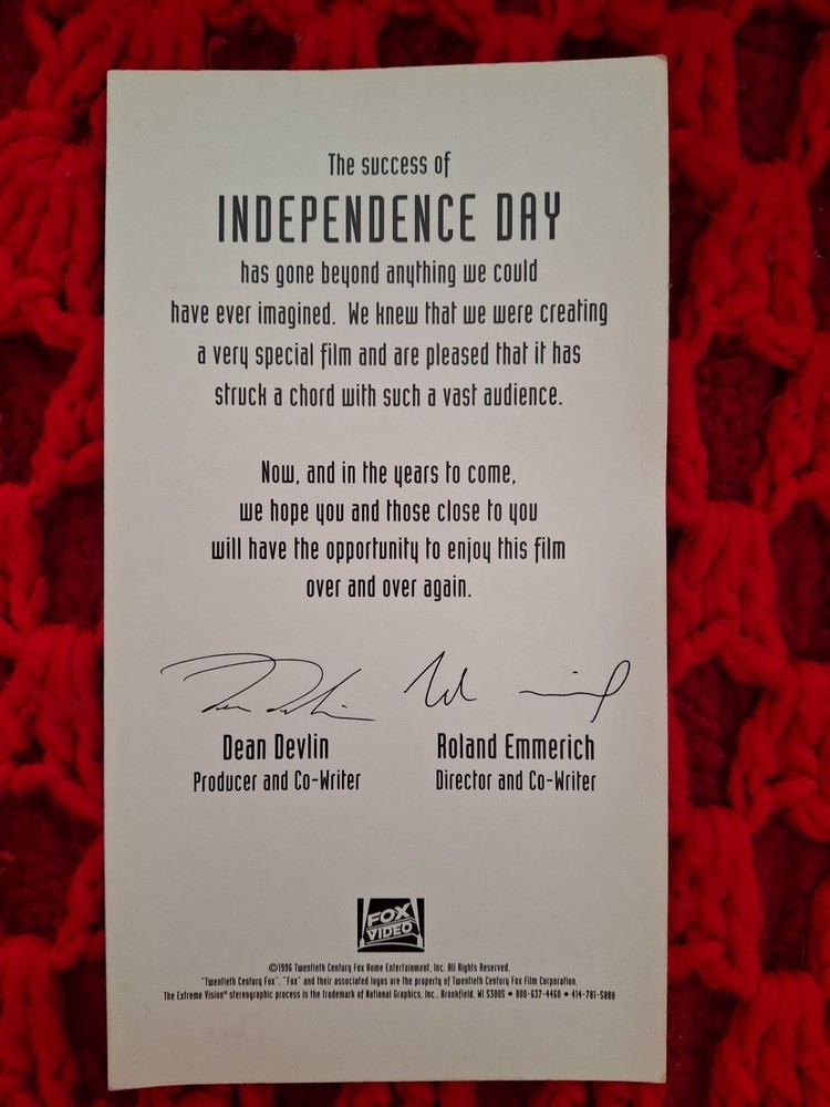 Independence Day For Lenticular Ticket