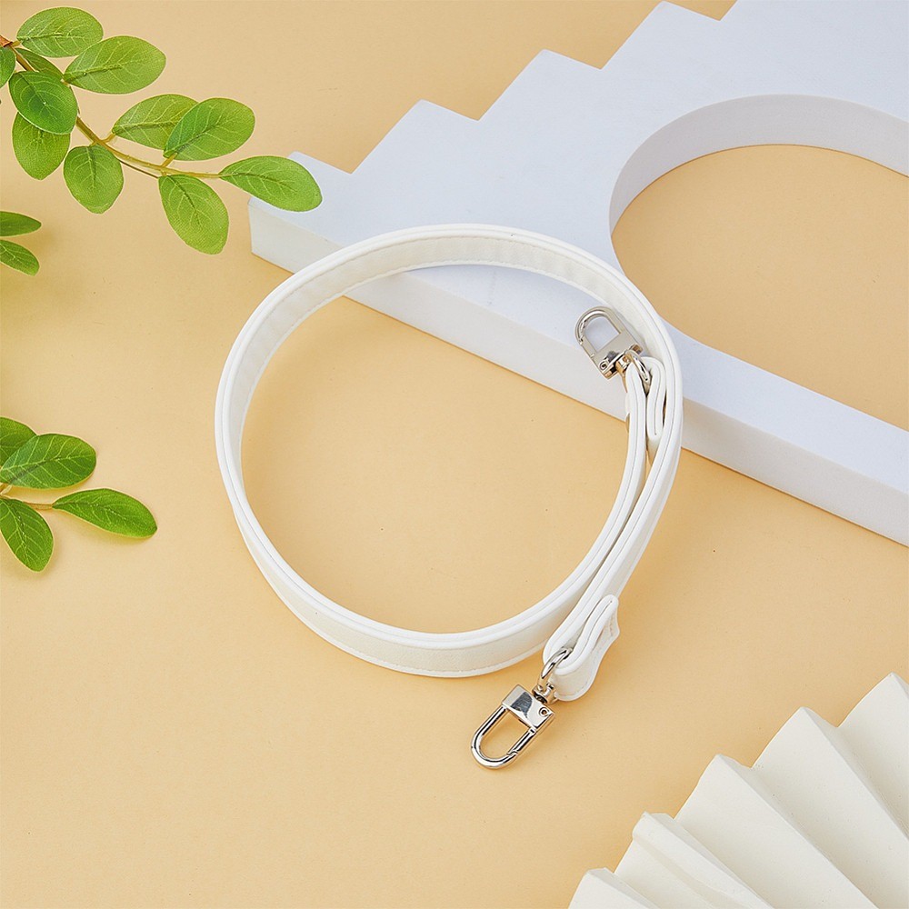 1pc 25 Inch White PU Leather bag Strap Replacement bag Handle Shoulder