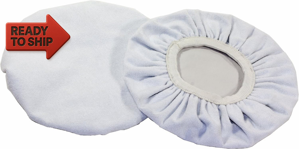 6010A41 Terry Cloth Applicator Bonnets, 6-Inch, 2-Pack