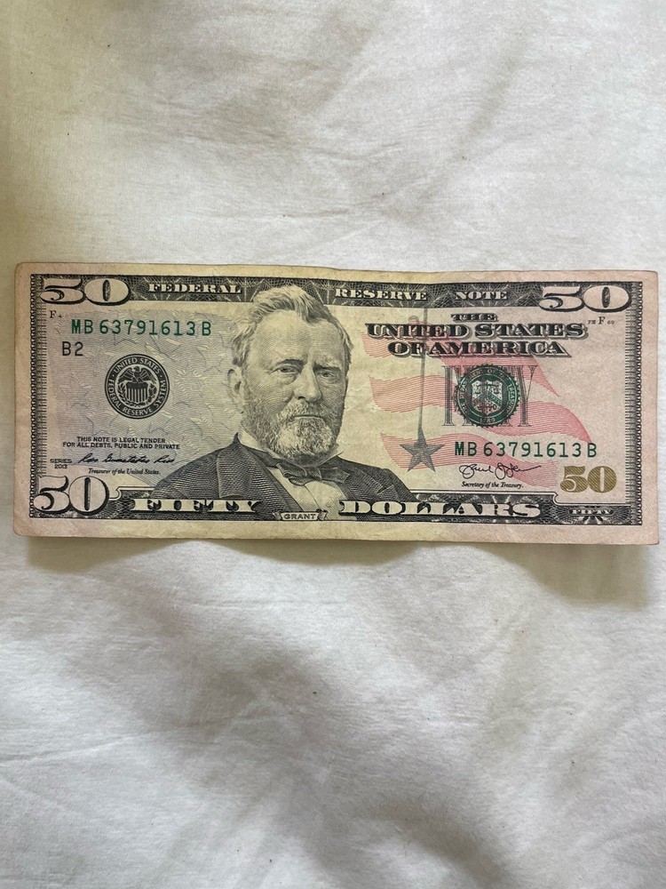 50 Dollar Bill Error On Star
