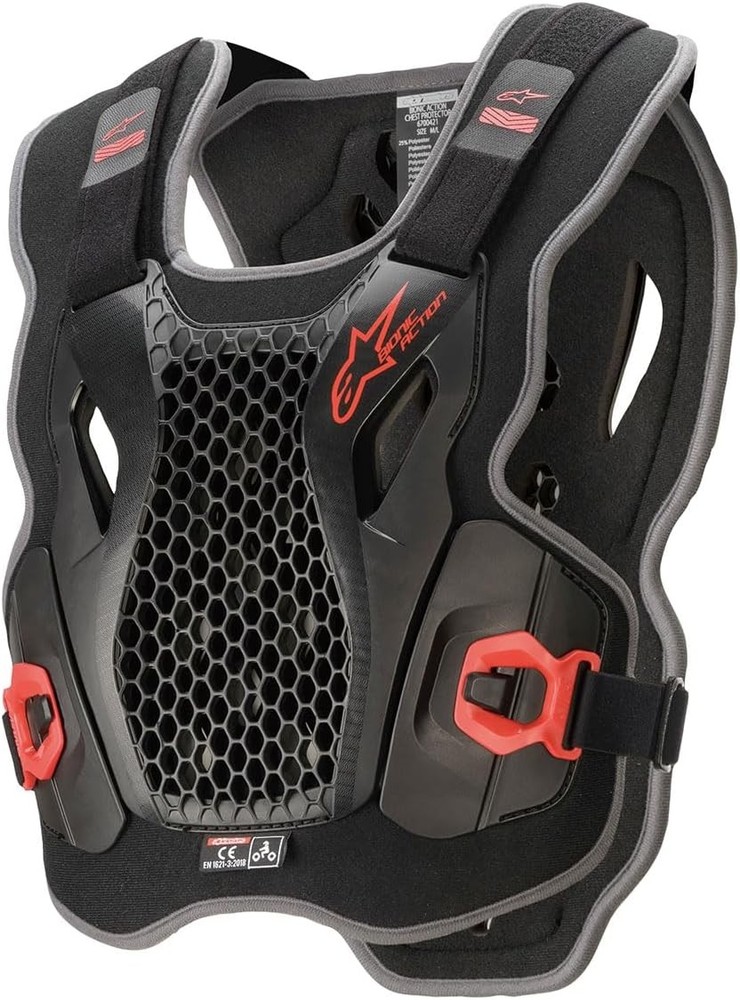 Alpinestars Bionic Action Chest Protector One Size, Black/Red