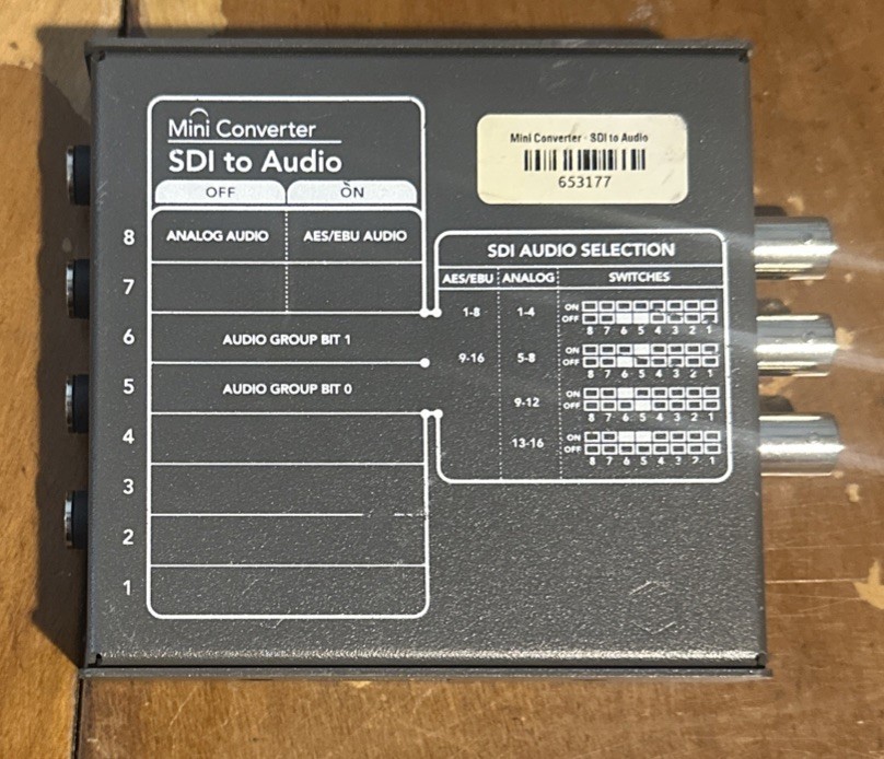 Blackmagicdesign Mini Converter Audio to SDI