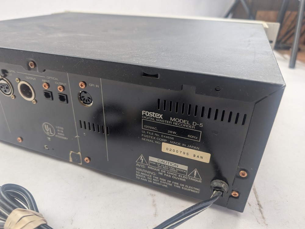 Fostex D-5 Digital Recorder PARTS/REPAIR