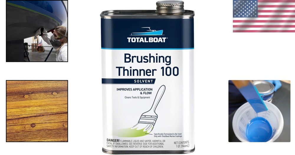 Optimized Brushing Thinner 100 Quart - Ideal for Solvent-Based Marine Paints
