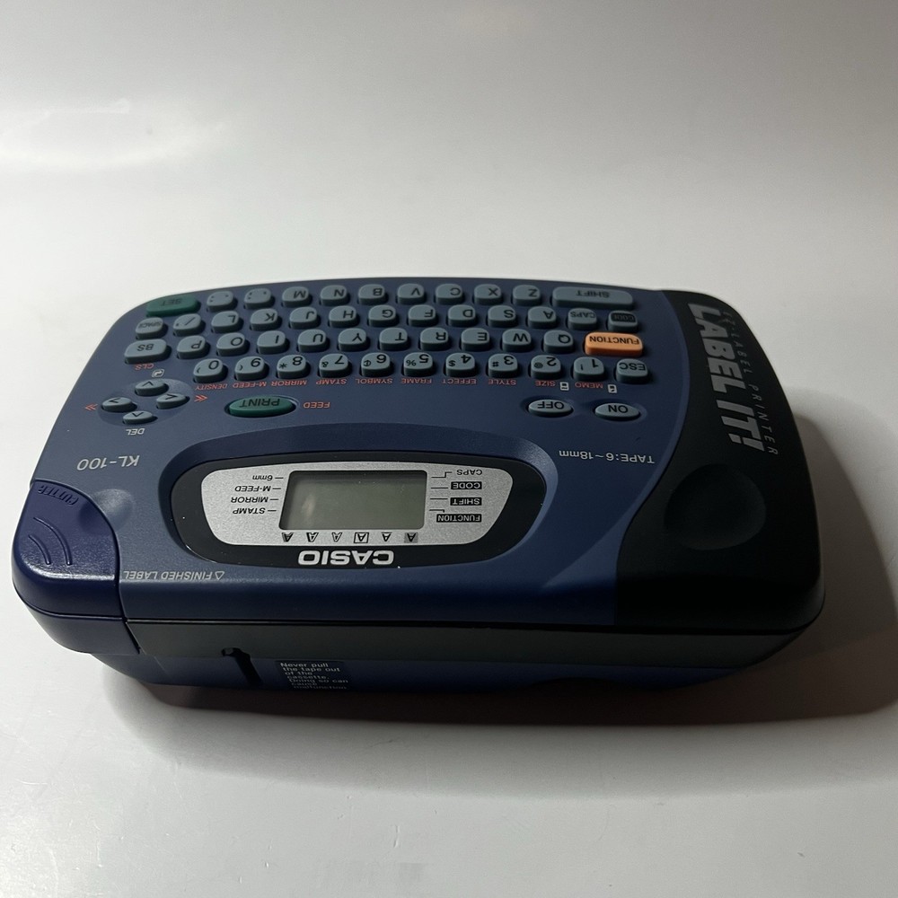 Casio EZ-Label Printer KL-100 - Blue Tested And Working