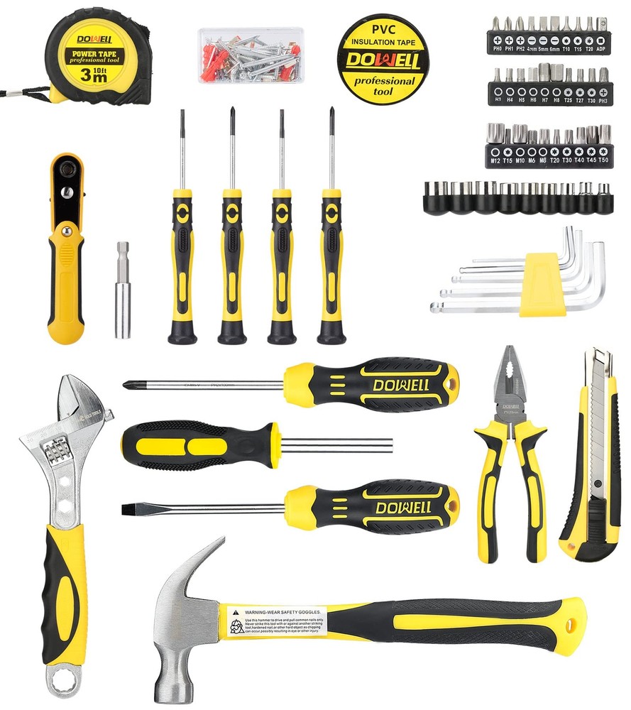 Tool Set Auto Repair Household Tool Kit With Socket Wrench Screwdriver Bits Set