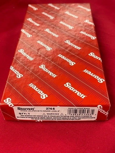 Starrett 274-6 Inside Spring Caliper, 6" IN STOCK