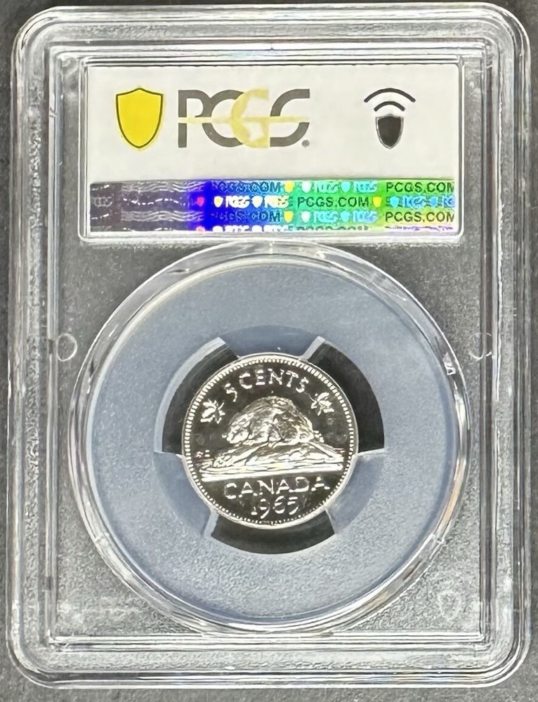 1965 Canada Five Cents PCGS PL-66, Buy 3 Items, Get $5 Off!!