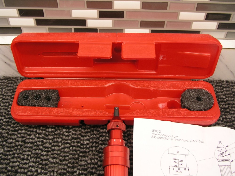 JETCO. MAS-100Z. Advance Torque Tools. Excellent condition! 20-100 in. oz.