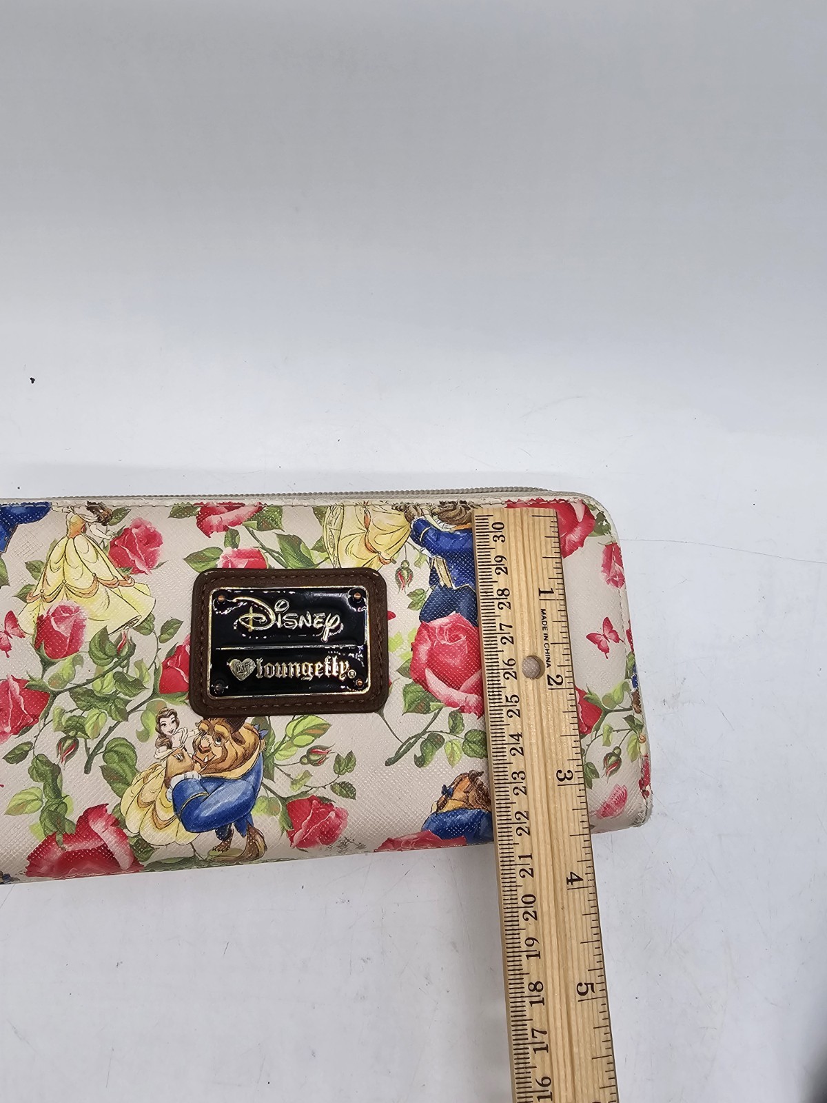 Disney Loungefly Beauty And The Beast Faux Leather Wallet SEE CONDITION