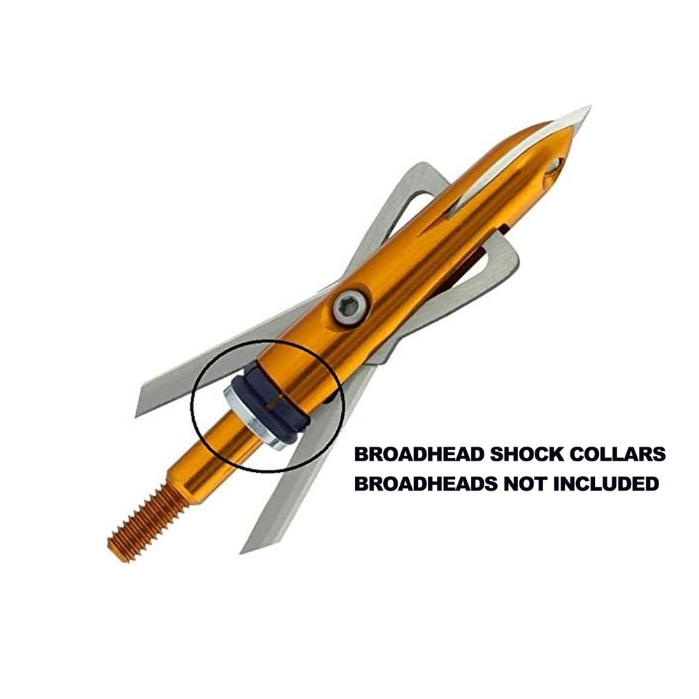 e5e10 100 PCS High Performance Replacement Shock 100pcs Collar, Black