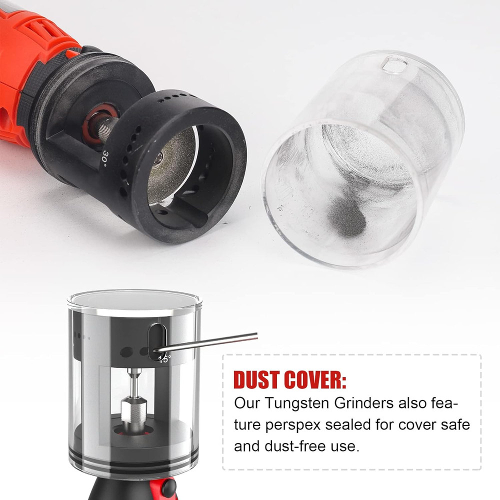 ALUMINUM Tungsten Electrode Sharpener Grinder TIG Welding Upgrade Variable Speed