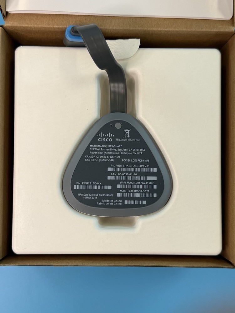 8 Pack Lot Cisco SPK-Share Webex Share Wireless Screen Sharing Adapter