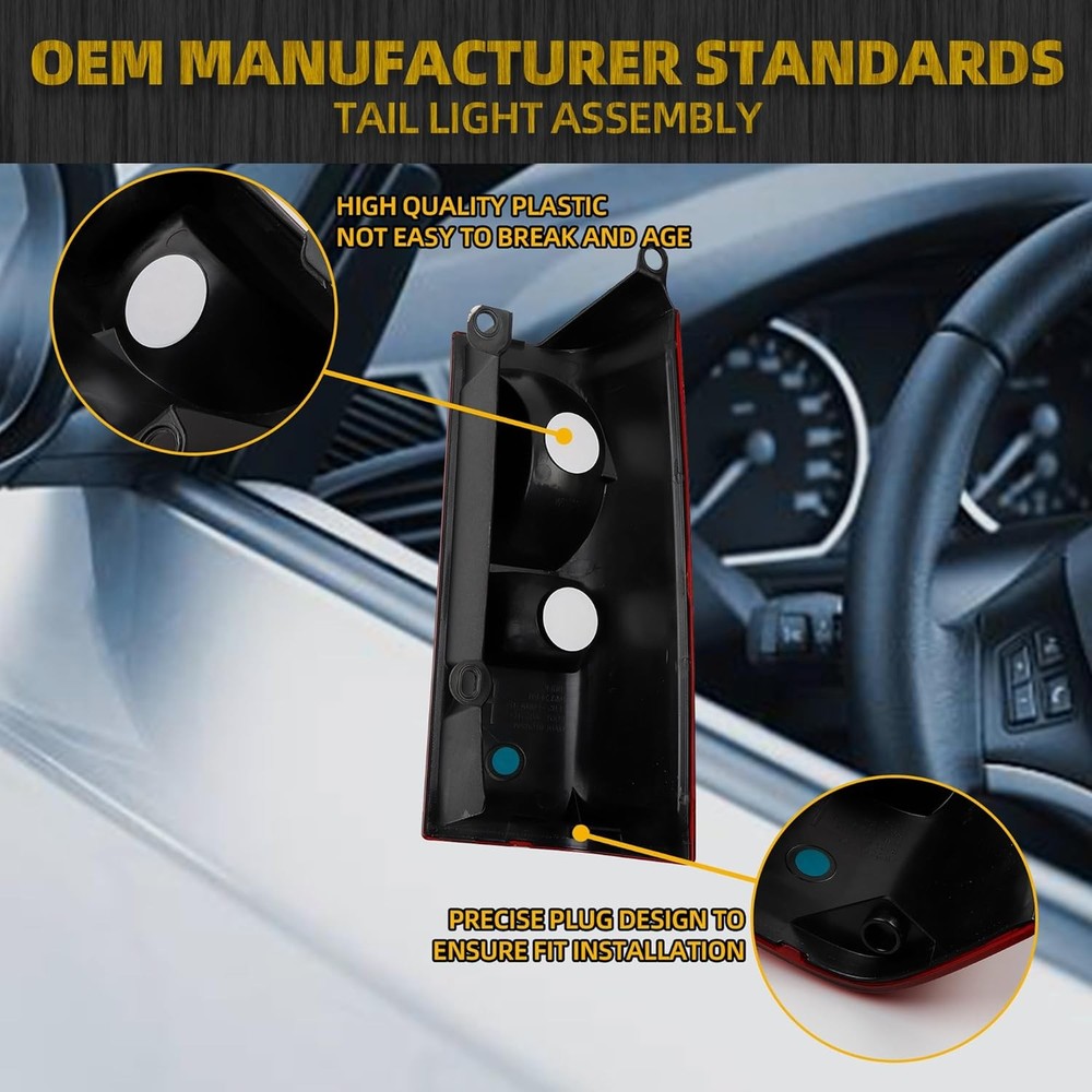 Tail Light Compatible With 2003-2023 Chevy Express GMC Savana Left Driver Side