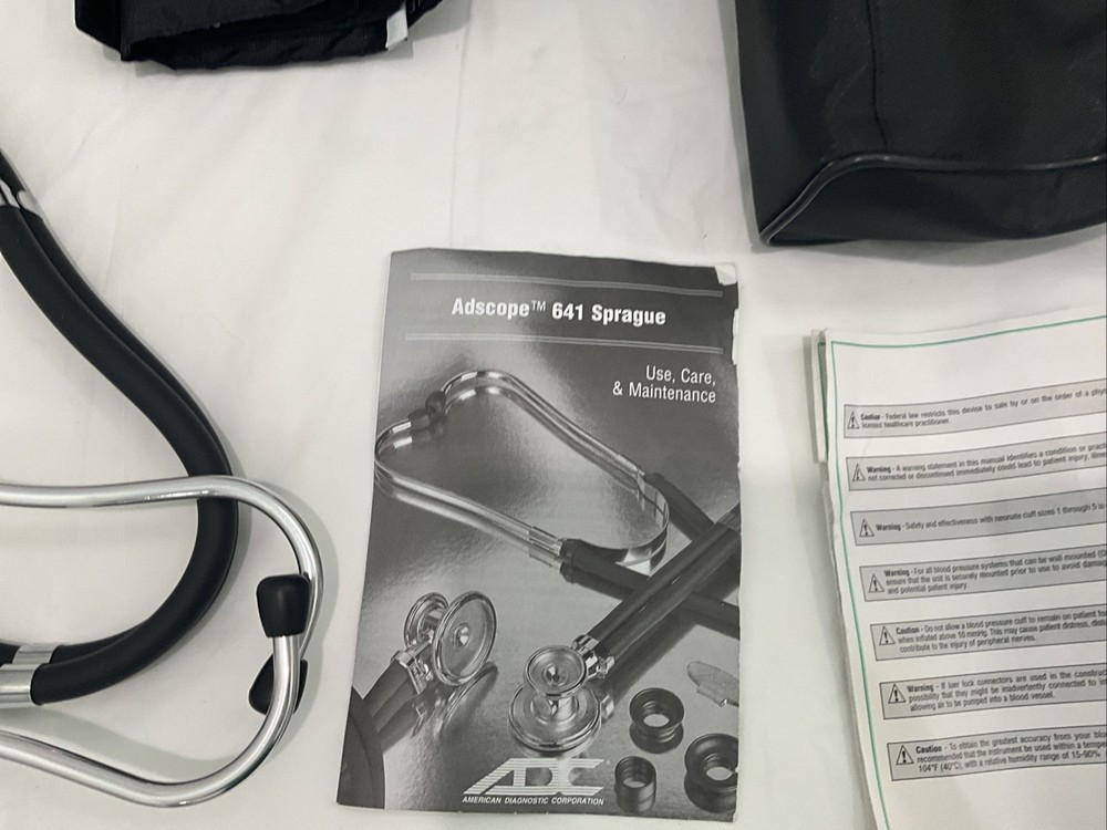 ADC Adscope 641 Sprague Stethoscope With Case