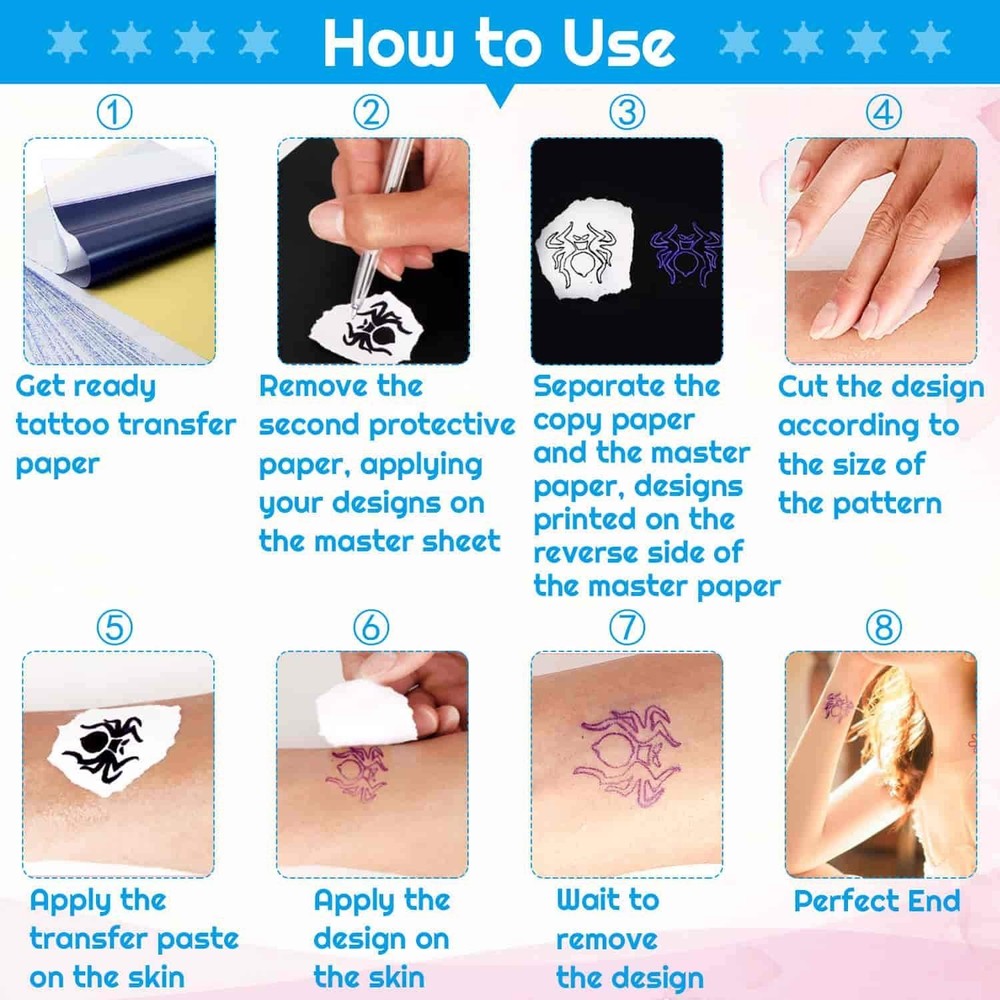Professional Tattoo Transfer Paper Pack