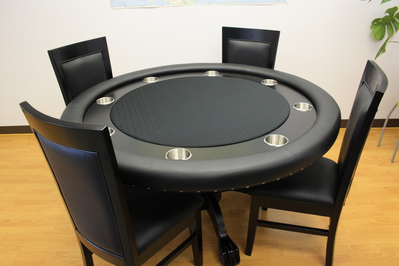 MRC Poker Table THE MYSTIC round table Solid Wood Legs