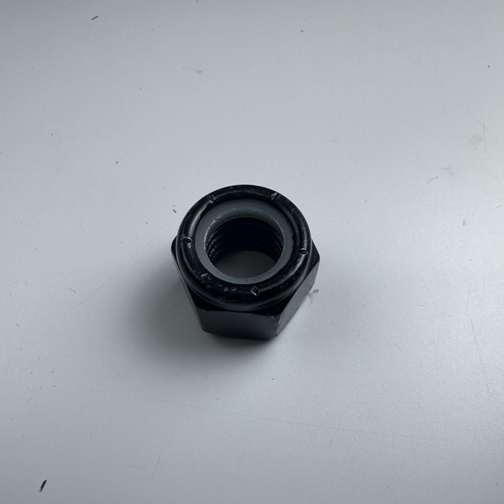 (100ea) Hillman 1/2-13 Black Phosphate Nylon Insert Stop Nuts 662033