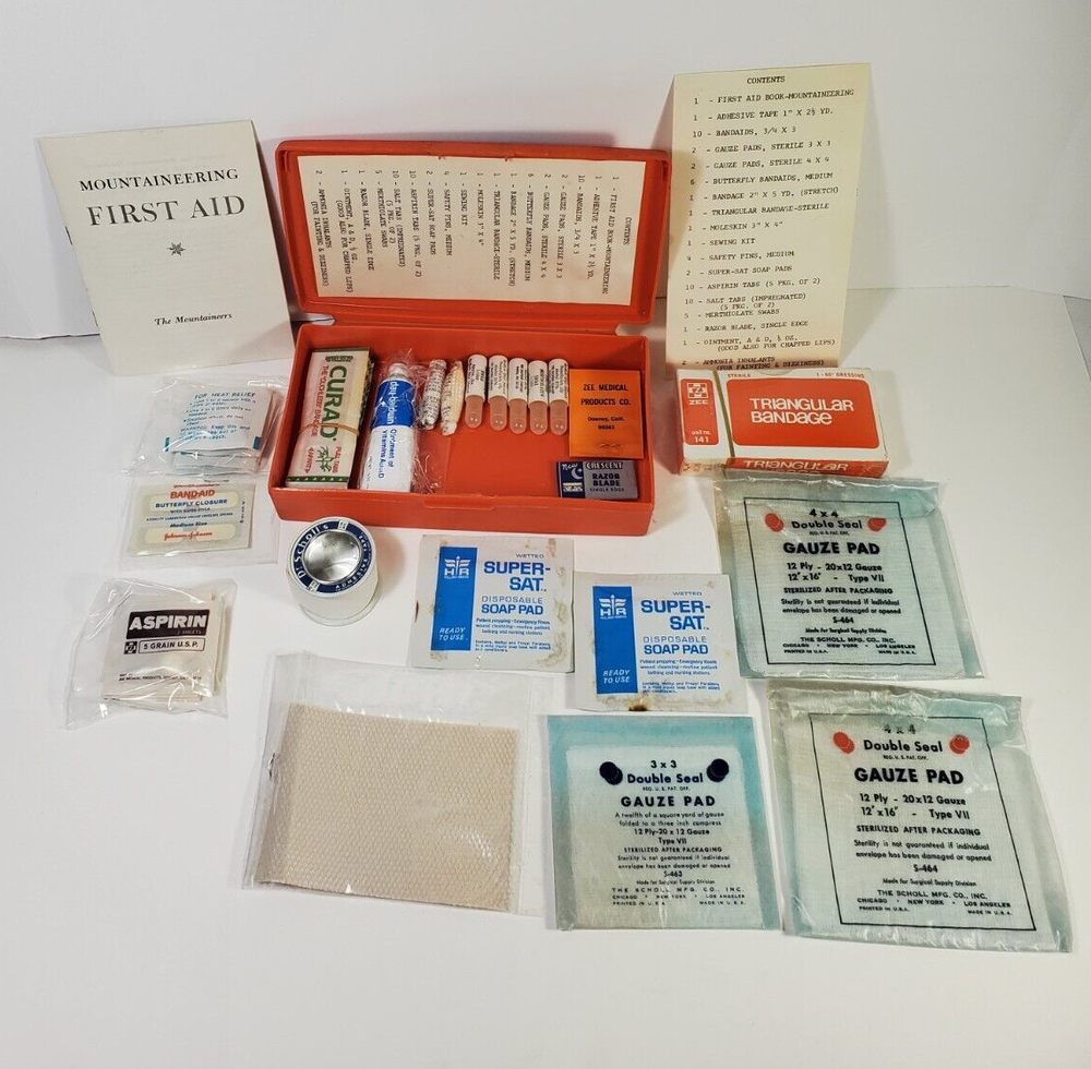 Vintage REI Mountain First Aid Kit Read Description