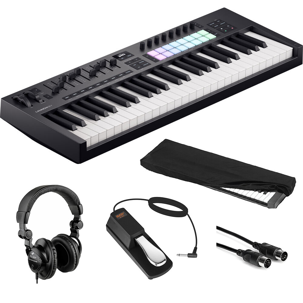 Novation Launchkey 49 MK4 USB MIDI Keyboard Controller (49 Keys) KIT