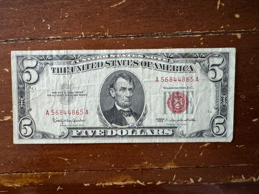 1963  $5 Dollar Red Seal