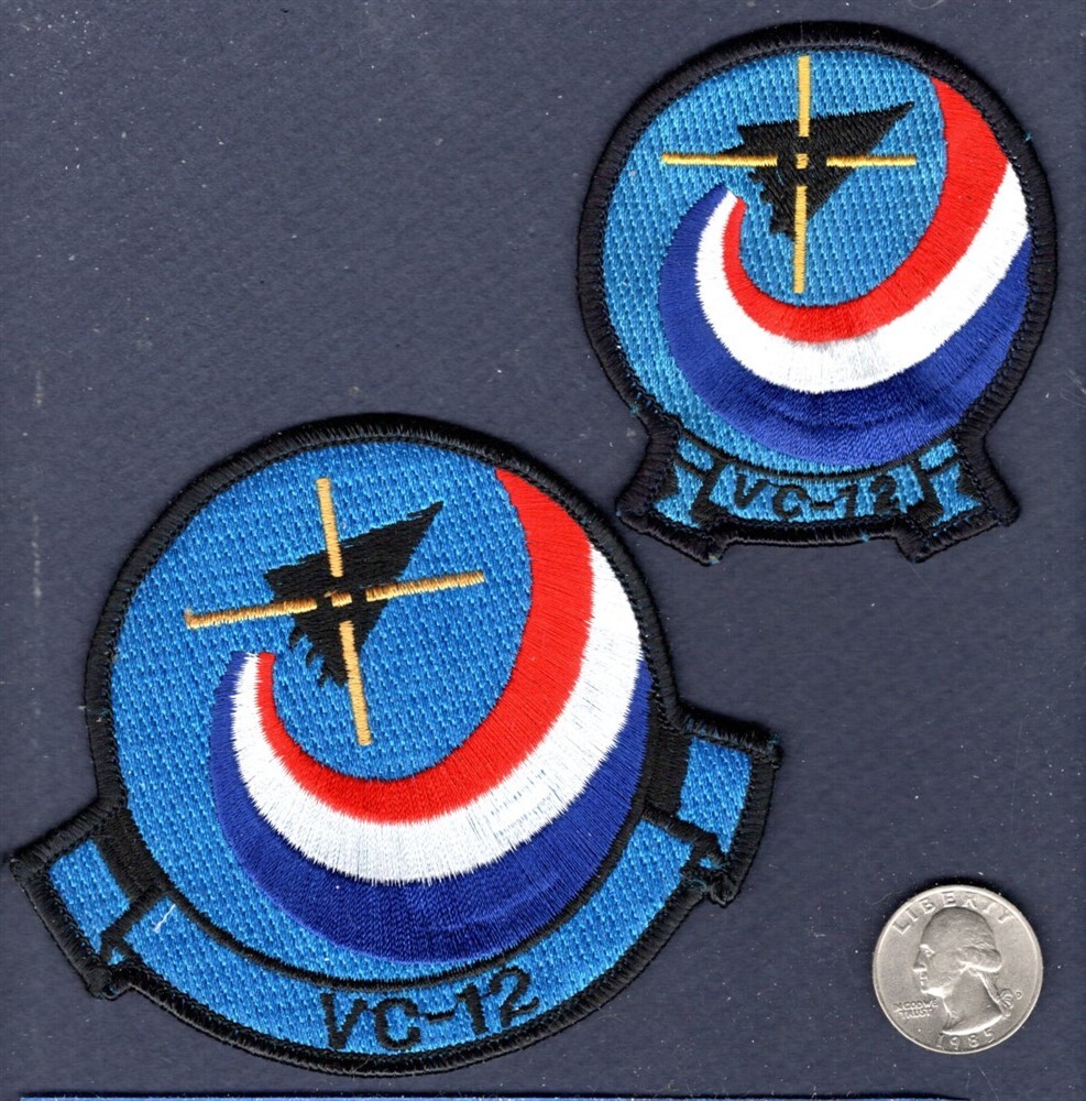 Original VC-12 FIGHTING OMARS US NAVY Composite Squadron VFC-12 Patch Set