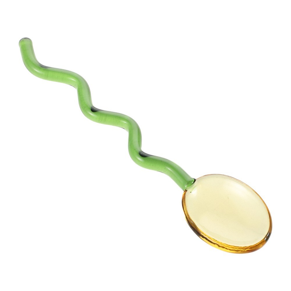 Glass Colored Spoon Unique Spoons Coffee Stirring Cute Decorative