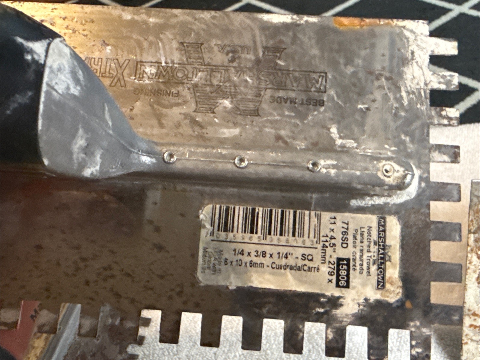 X5 Marshalltown Notched Trowels with Durasoft Handle & Different sizes