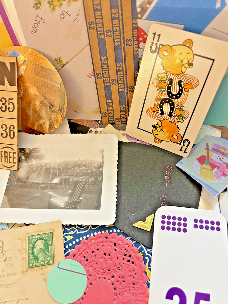 Junk Journal, scrapbooking, Collage Paper Ephemera Kit