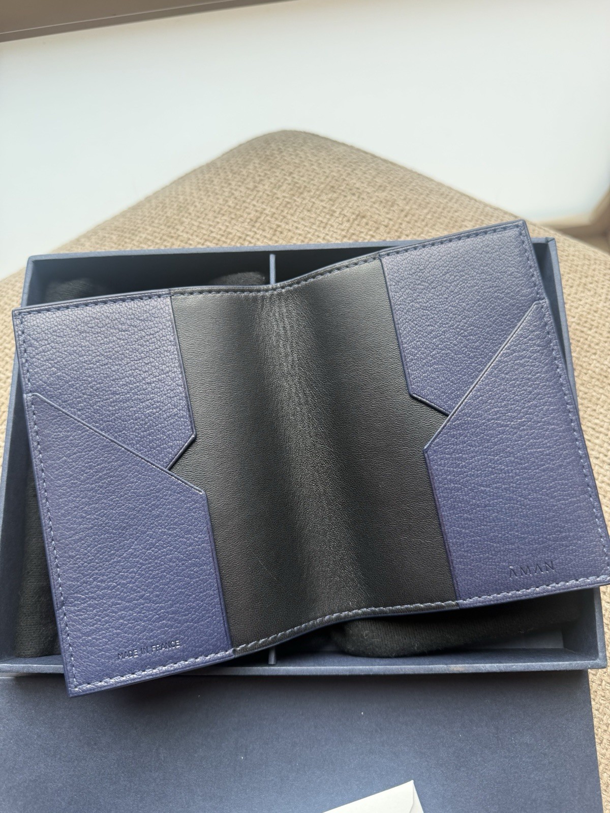 Aman Genuine Leather Luggage Tag & Passport Cover