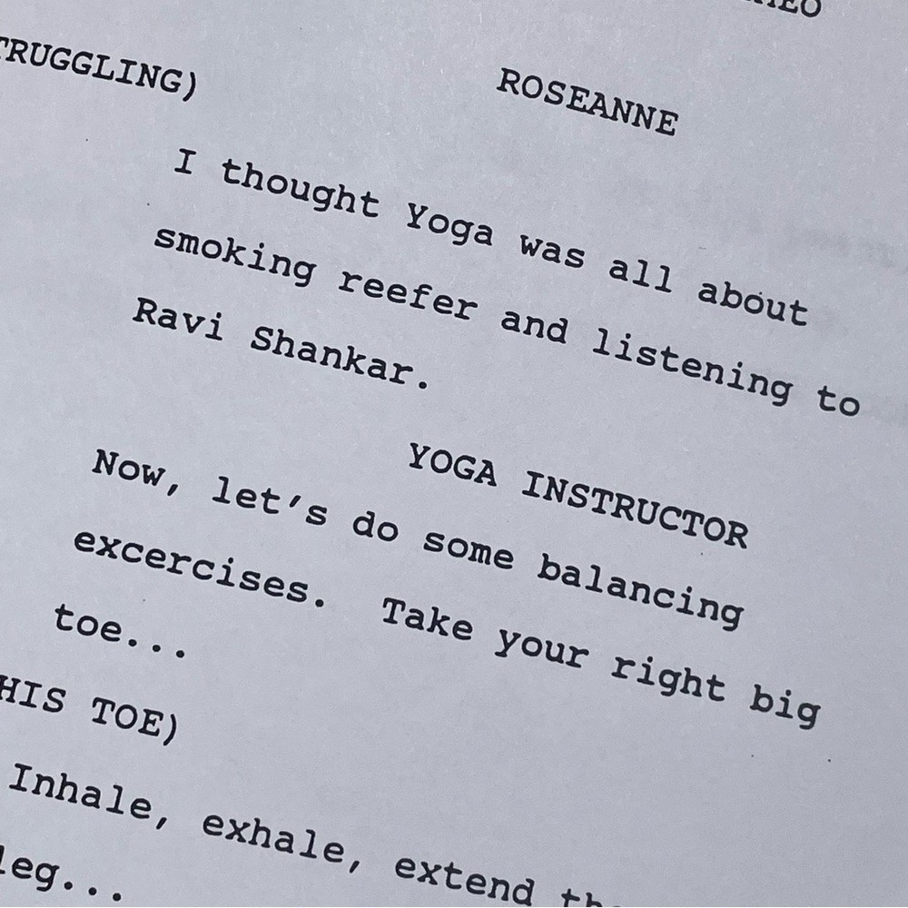 Roseanne Original 1996 Production Used Final Draft Script Goodman Barr Metcalf