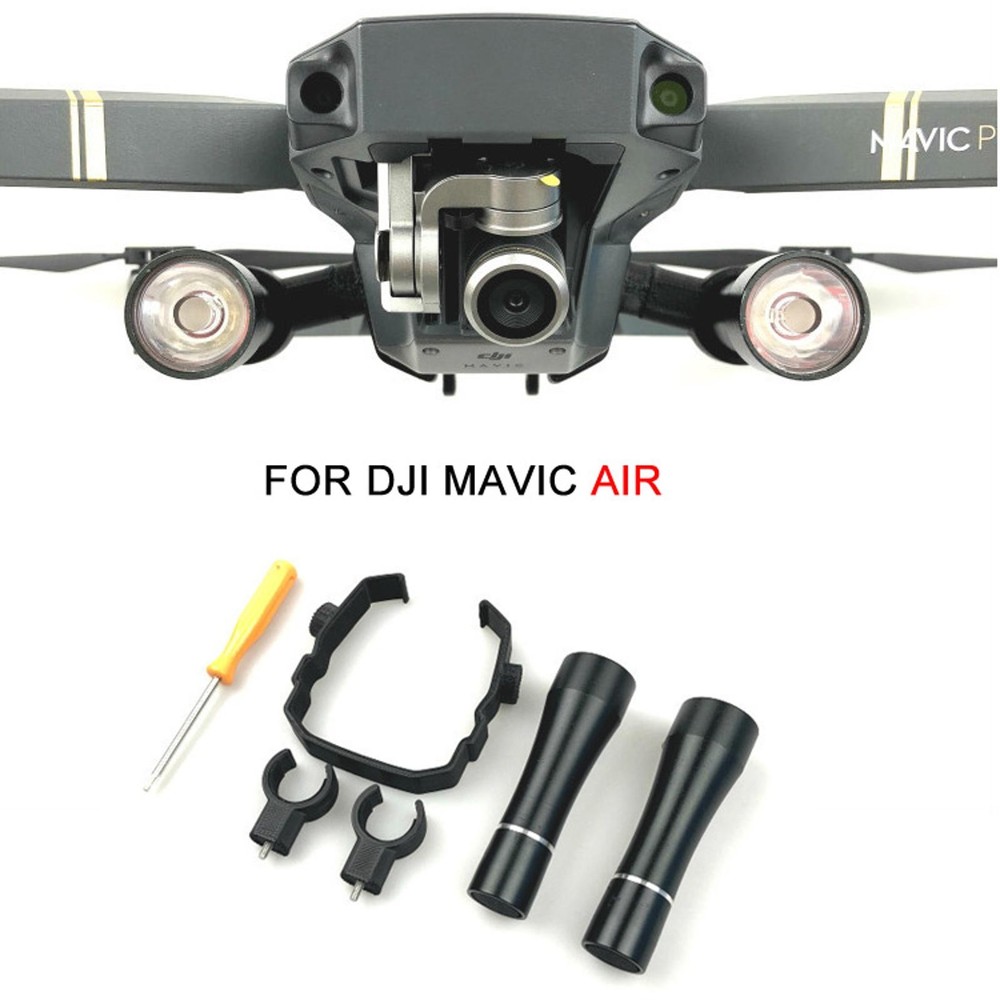 Adjustable LED Flashlight Flying Night Headlight Spotlight For DJI Mavic Pro B