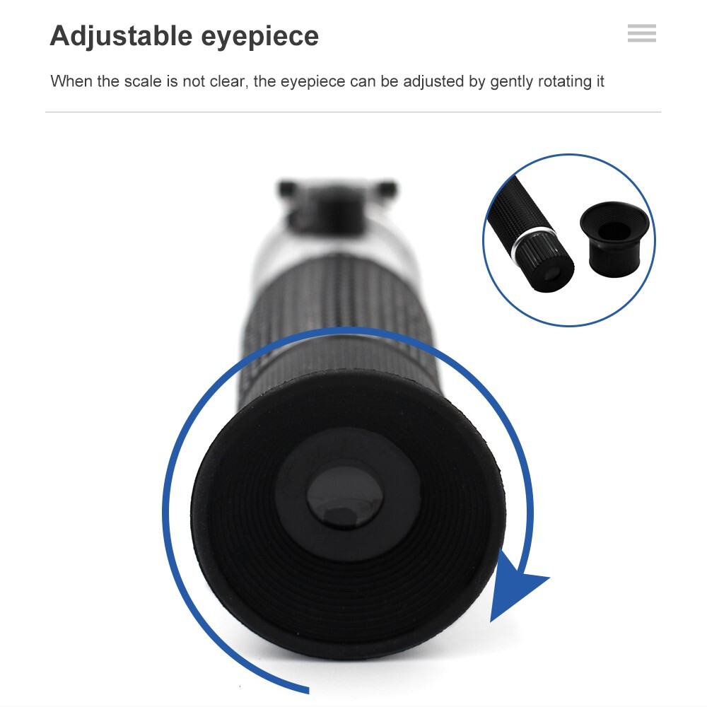 58~90% Honey Brix Refractometer Handheld Portable Refractometers with ATC