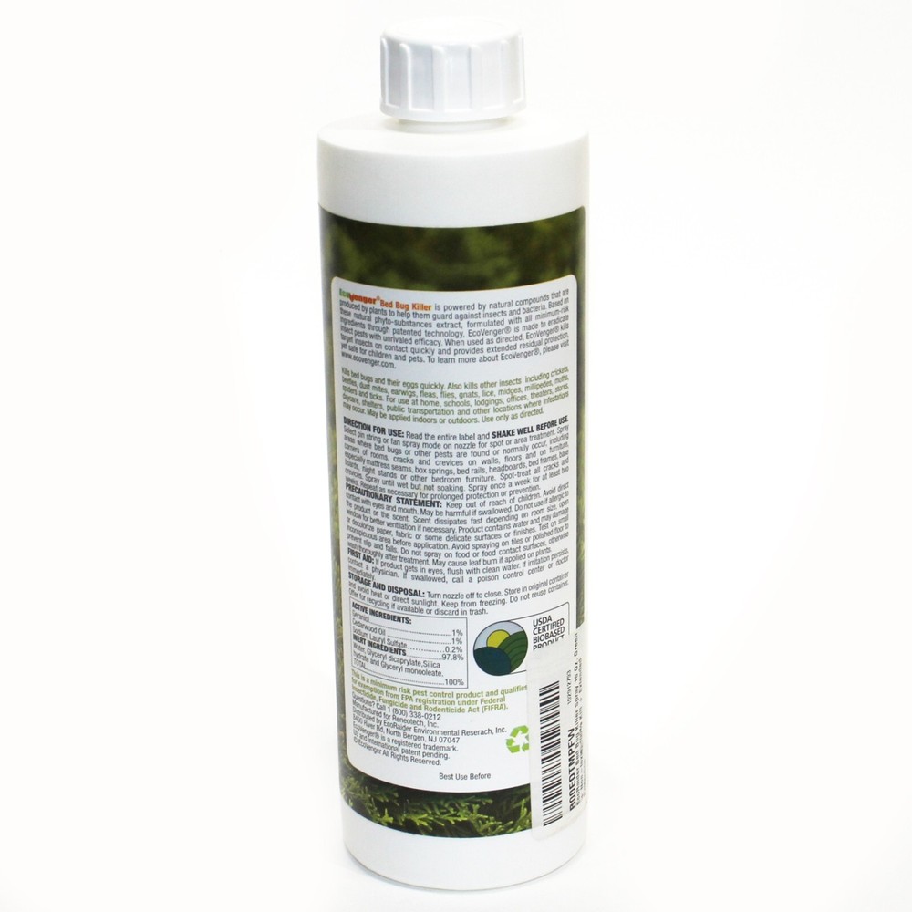 EcoRaider Bed Bug Killer Plant Extract Based 16 fl oz