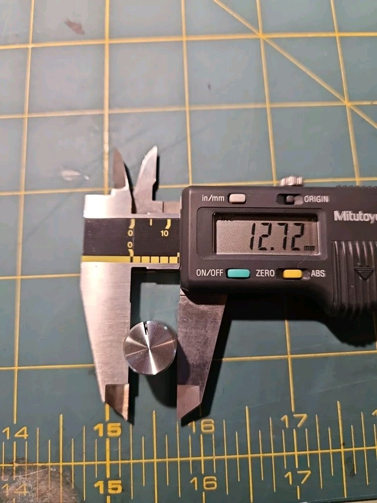 CONTROL PANEL KNOB, ALUMINUM WITH BLACK INDENTED LINE, 2 KNOBS PER PACKAGE