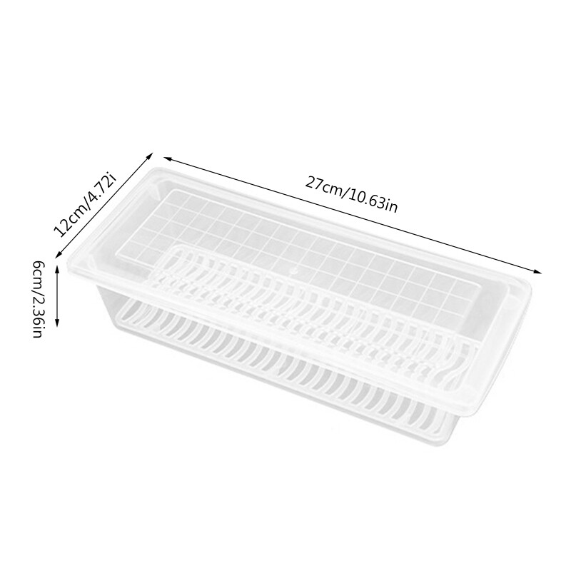 Stackable Fruit Storage Containers for Fridge Removable Drain Tray Containers