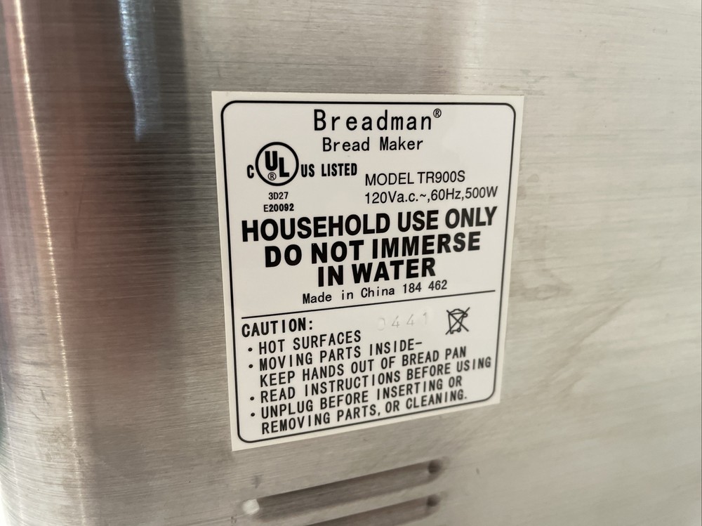 Breadman Pro TR900s 2lbs Bread Maker Stainless Steel