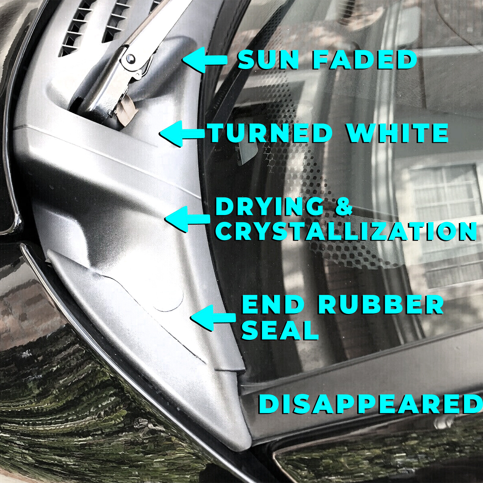 For 04-08 Ford F-150 F150 Improved Windshield Wiper Cowl Panel Cover Right Left