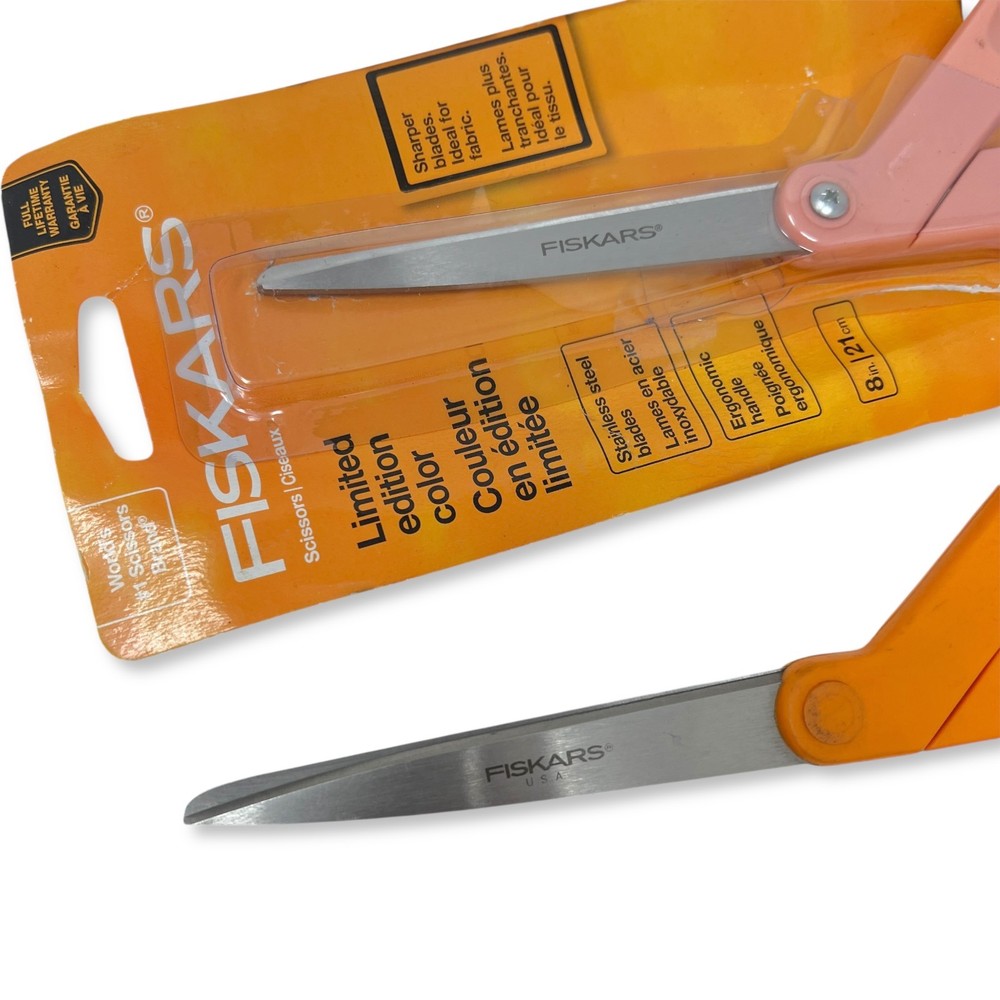 Fiskars Scissors, Titanium Non-Stick & Limited Edition, Multi-Color Set, 4 Pcs