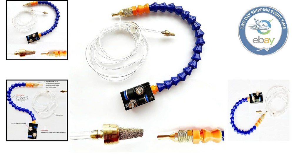 Mist Coolant Lubrication System - Adjustable Nozzle for CNC & Drills