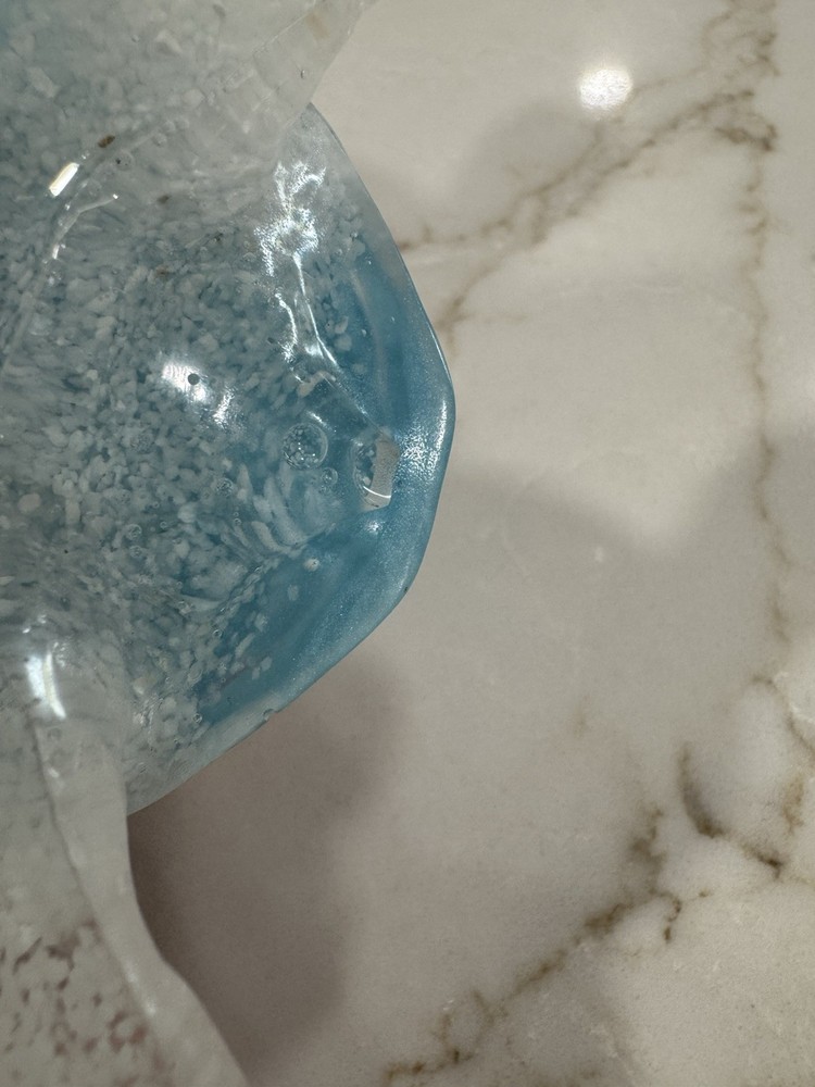 Beautiful Blue Resin Turtle
