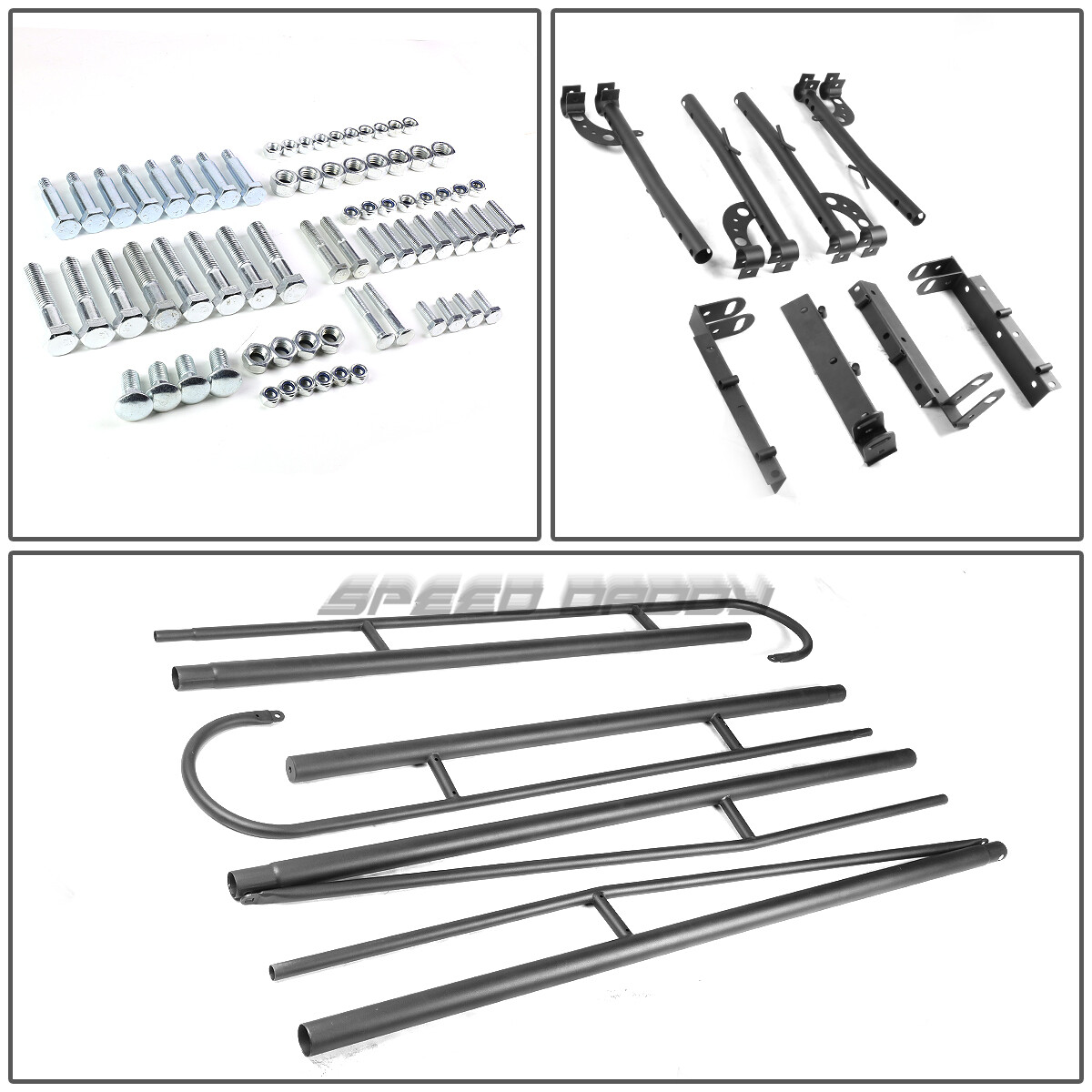 132"X 57" UNIVERSAL PICKUP TRUCK LADDER RACK TRUNK BED OVER CAB CARGO STORAGE