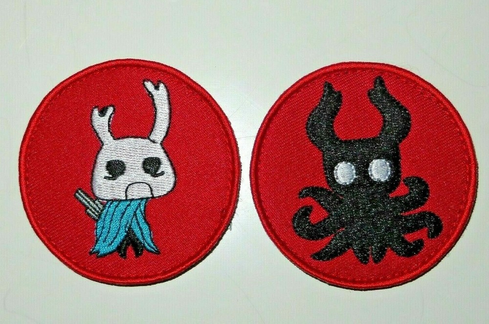 Hollow Knight Octopus Embroidered Hook & Loop 2.75" Patch Set