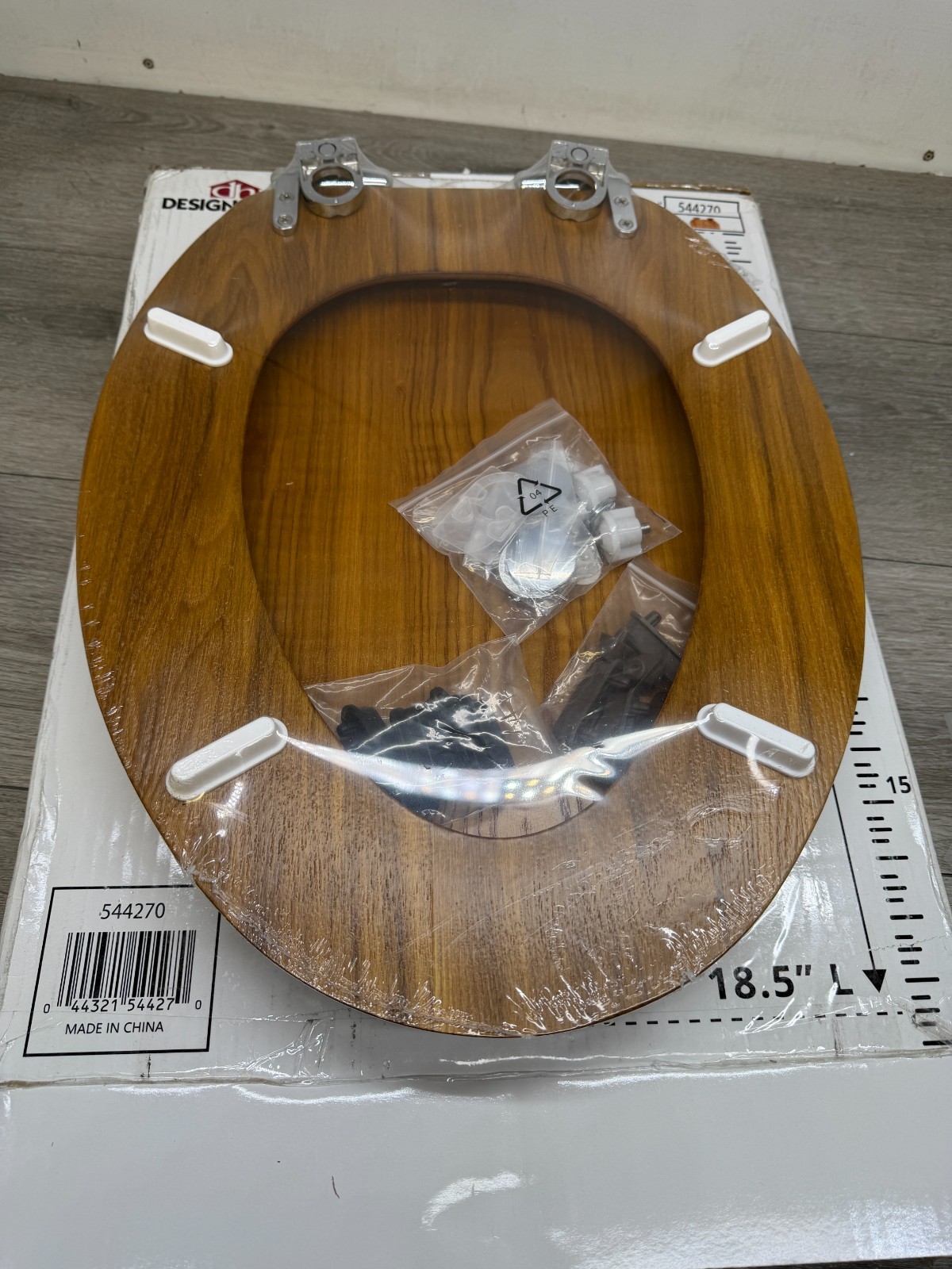 Design House 544270 Dalton Elongated Toilet Seat - Honey Oak