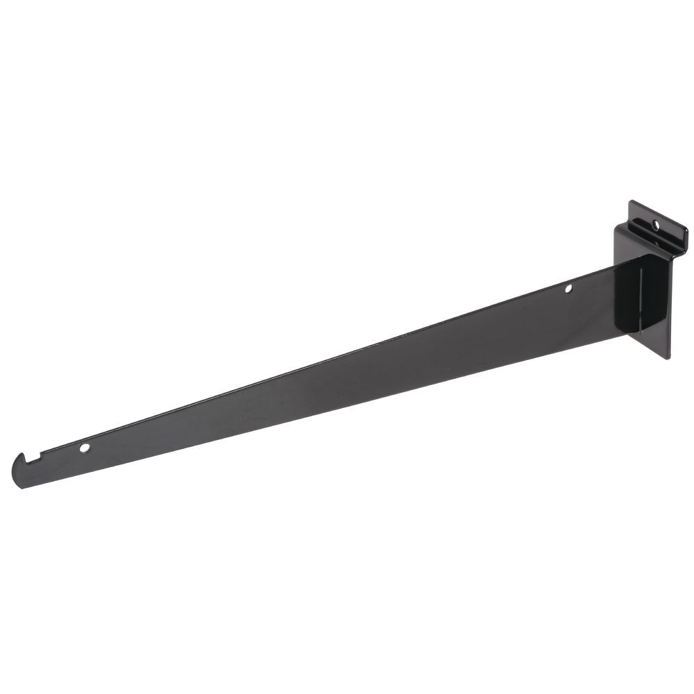 Slatwall Shelf Bracket, 14" Black