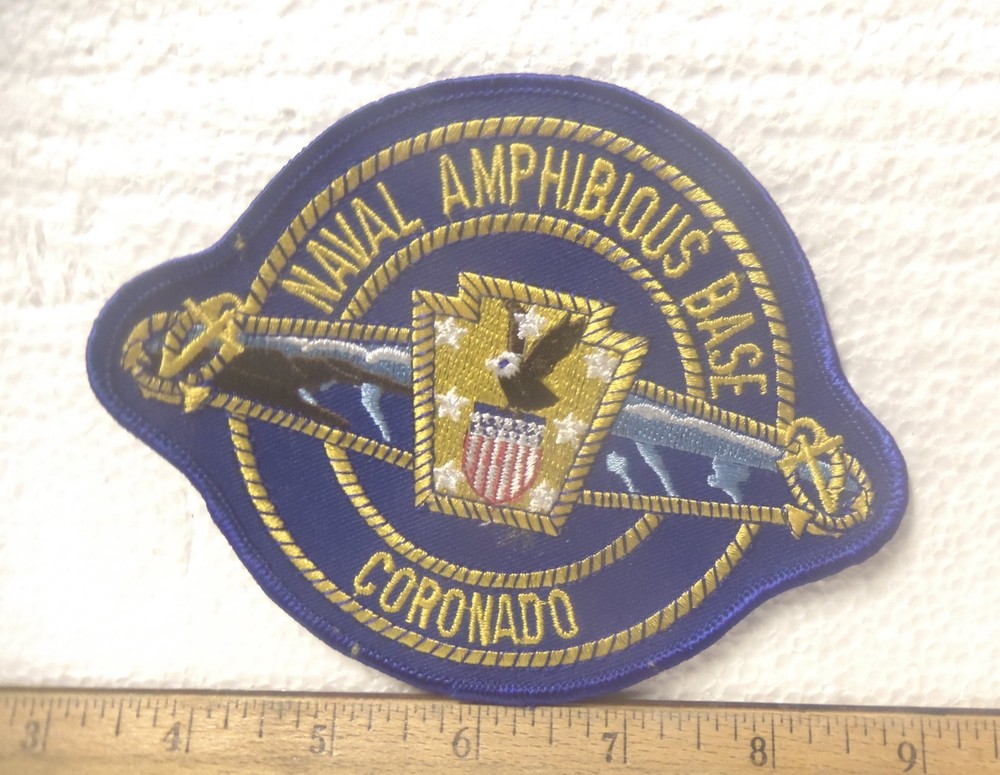 Large US Naval Amphibious Base - Coronado Embroidered Patch