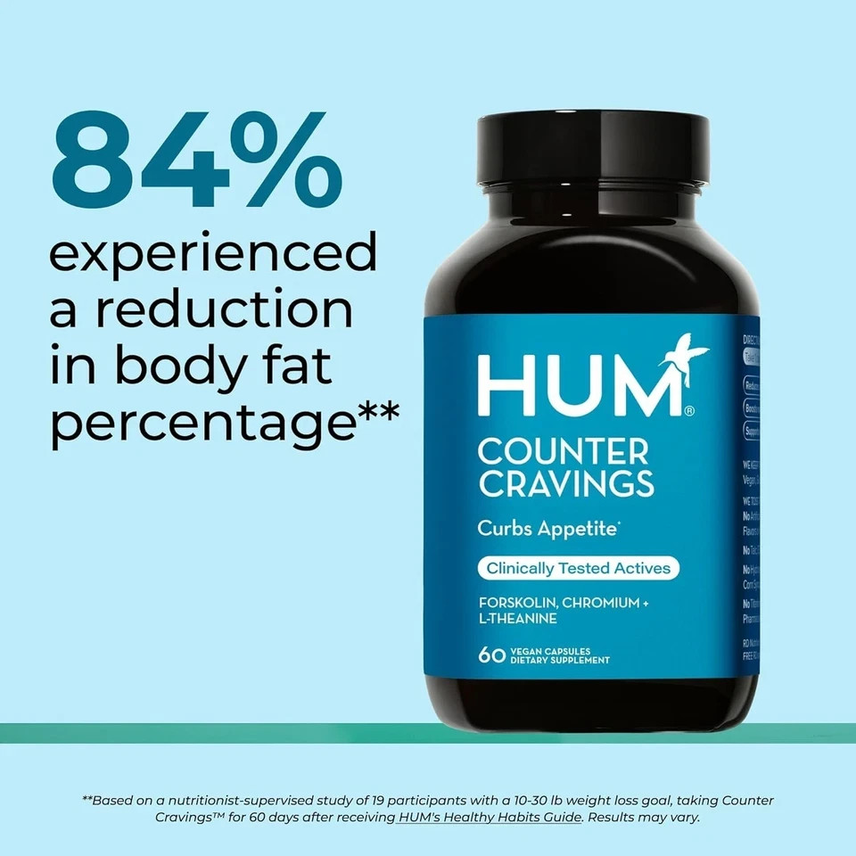 HUM Nutrition Counter Cravings Appetite Support 60 Capsules