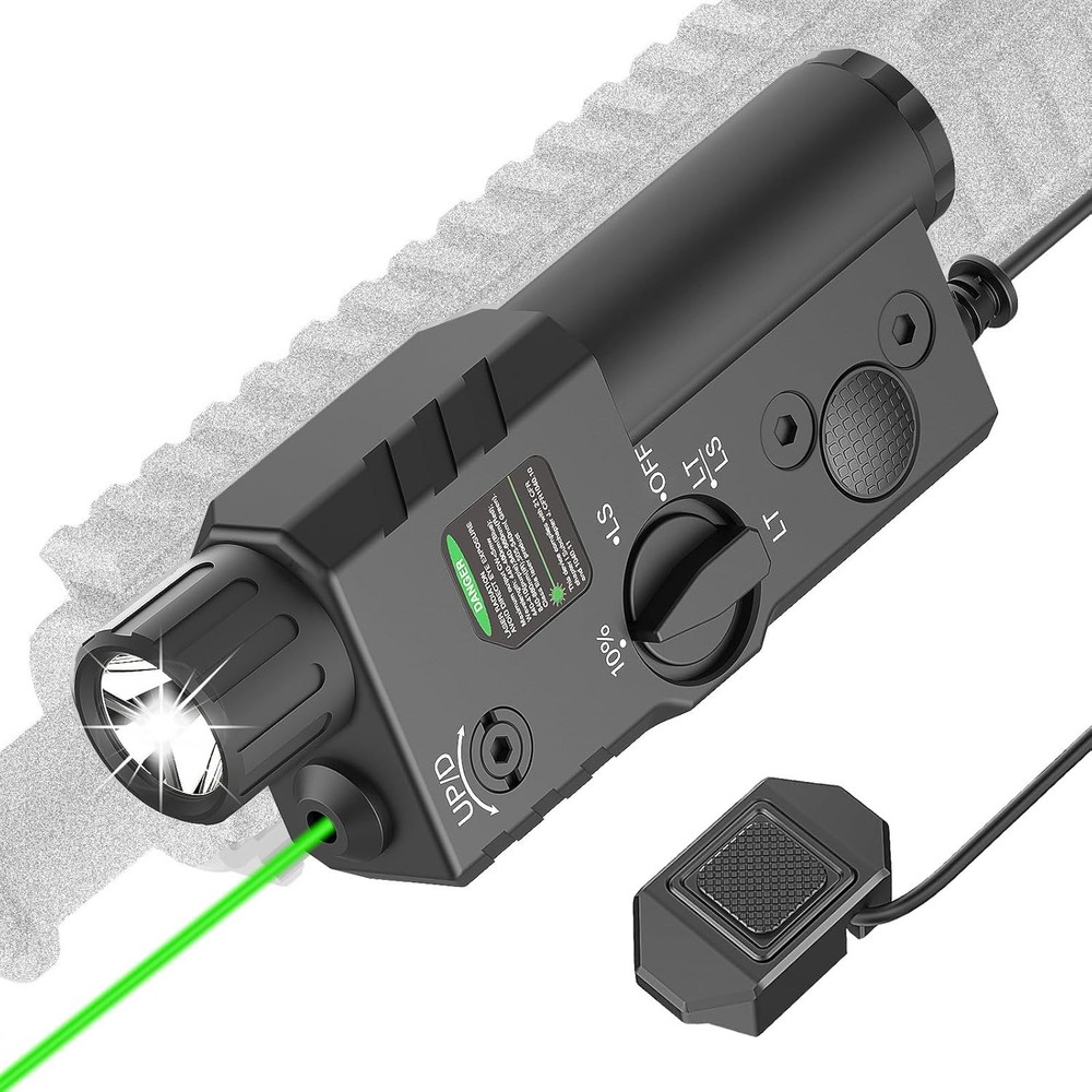 DEFENTAC 2000 Lumens Green Laser Light Combo