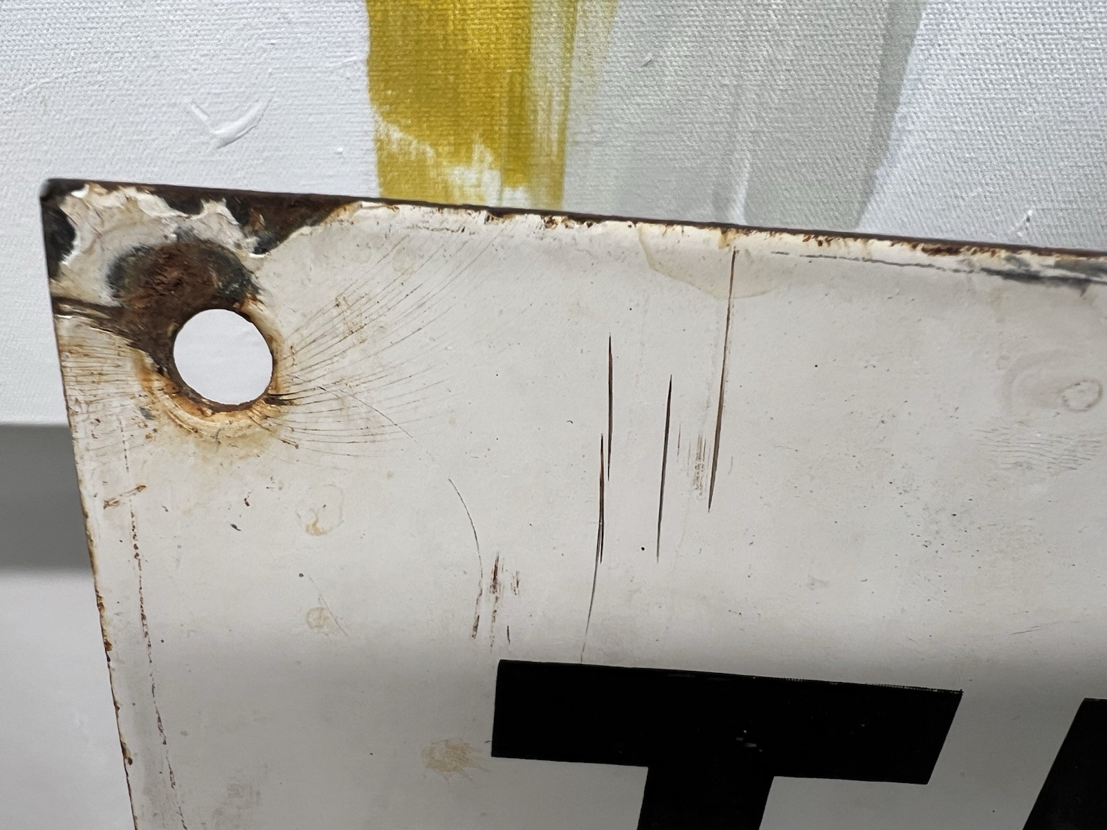 Texaco Oil Porcelain Enamel Metal Sign